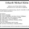 Klein Erhardt Michael 1920-2009Todesanzeige